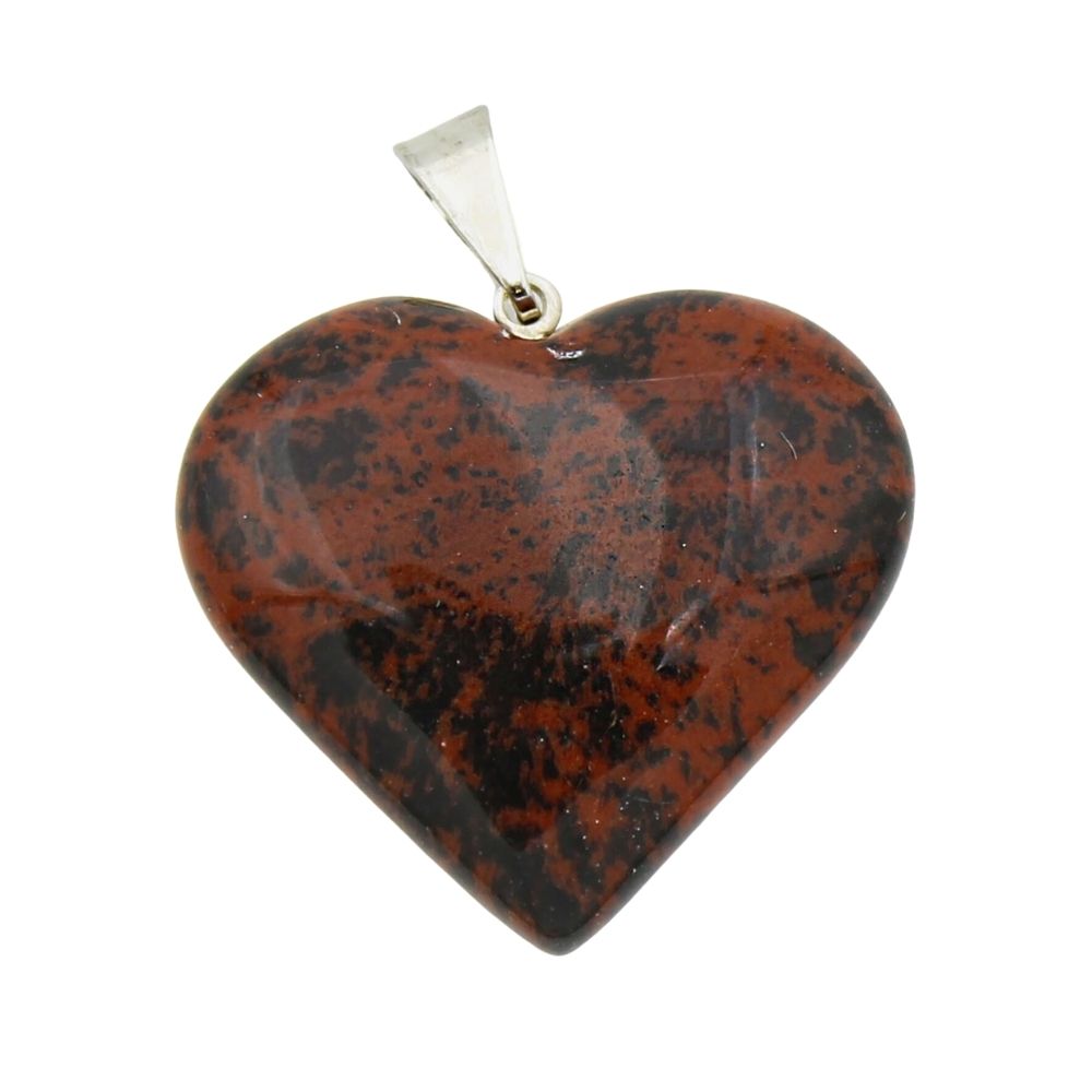Mahogany Obsidian Heart Pendant