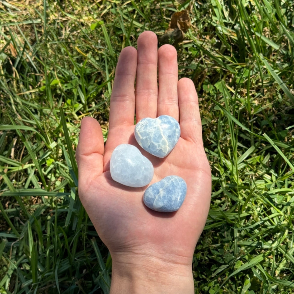 Blue Calcite Mini Heart