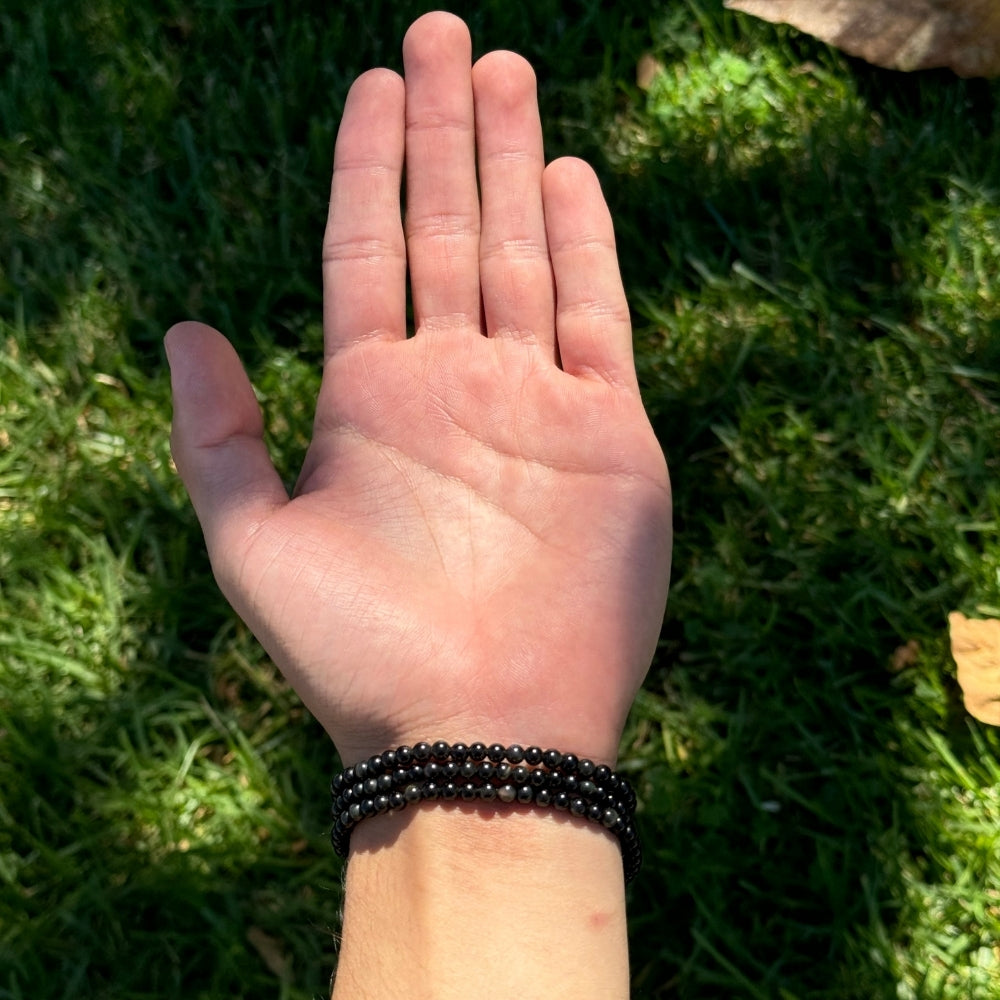 Obsidian Mini Bracelet 4mm
