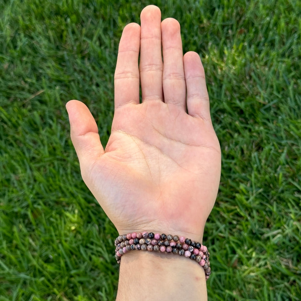 Rhodonite Mini Bracelet 4mm