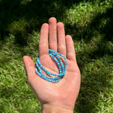 Evil Eye Bracelet - Light Blue 4mm
