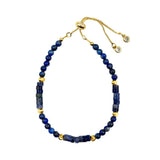 Lapis Lazuli Disc Stone Bracelet