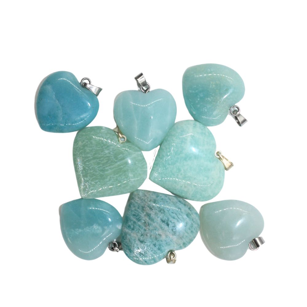 Amazonite Mini Heart Pendant