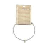 Moonstone Faceted Stone & Charm Bracelet 925