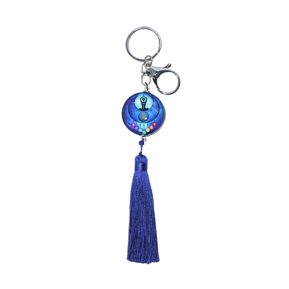7 Chakra Tassel Keychain