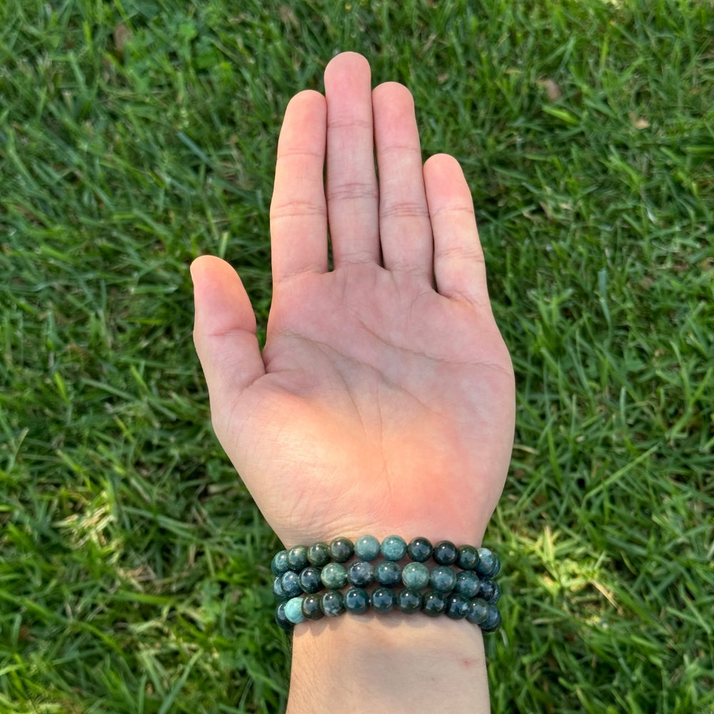 Moss Agate Bracelet 8mm