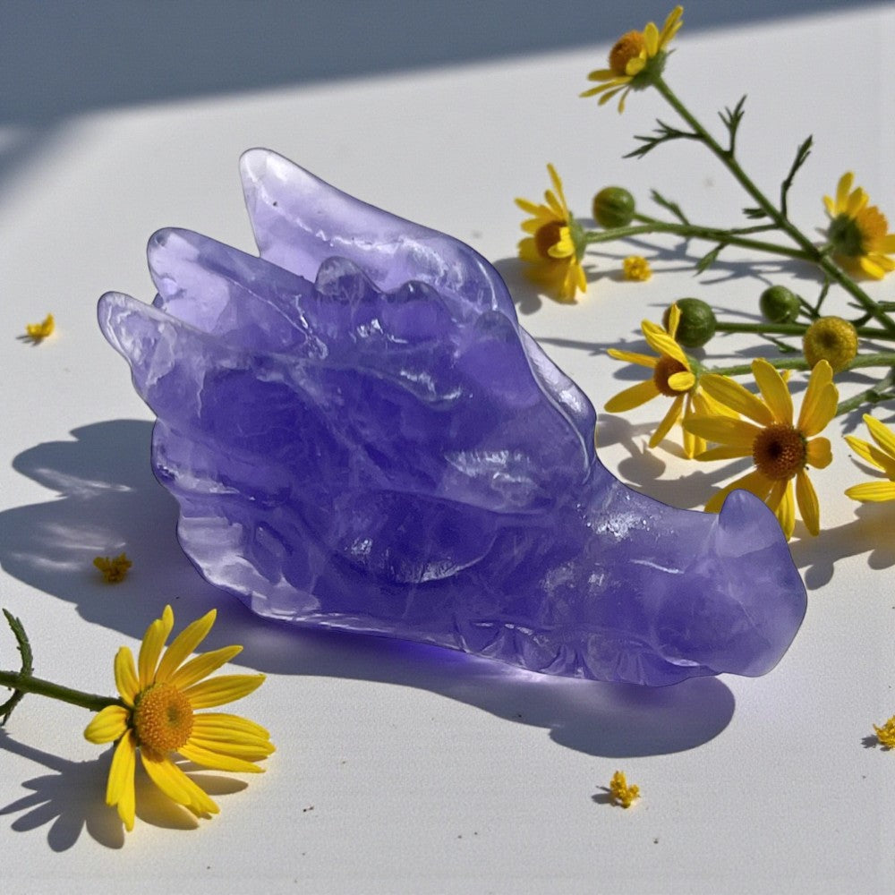 Amethyst Dragon Head