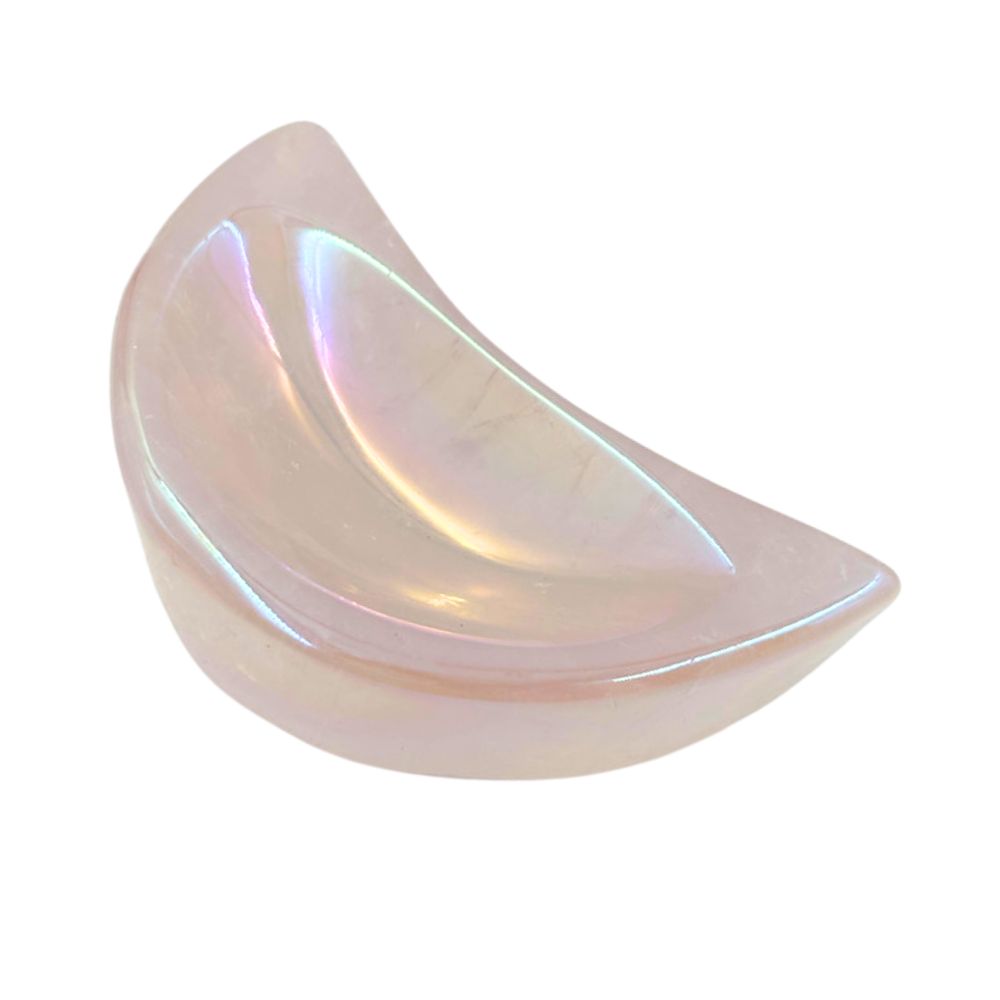 Aura Rose Half Moon Trinket Dish