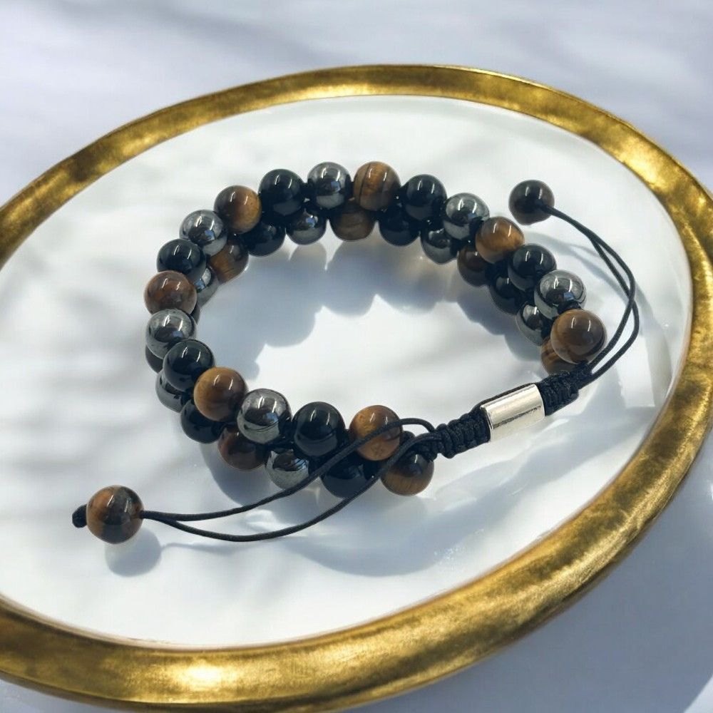Double Bracelet - 8mm Triple Protection