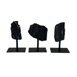 Black Tourmaline Raw on Stand