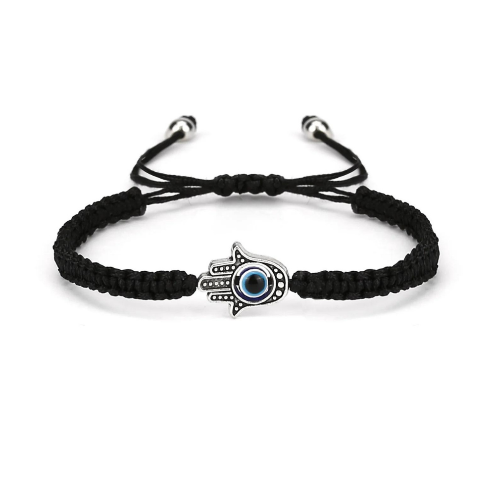 Black EvilEye Hamsa Bracelet