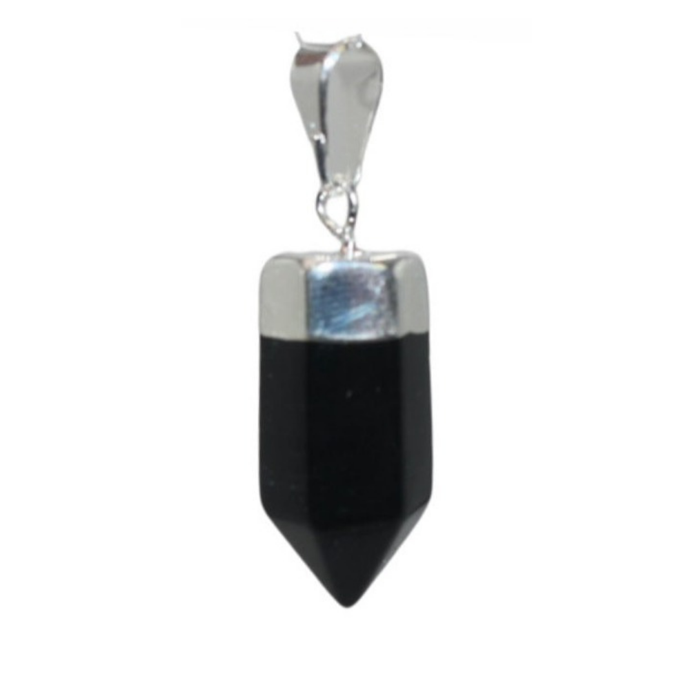Black Onyx Small Point Pendant