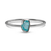 Blue Apatite Silver Ring