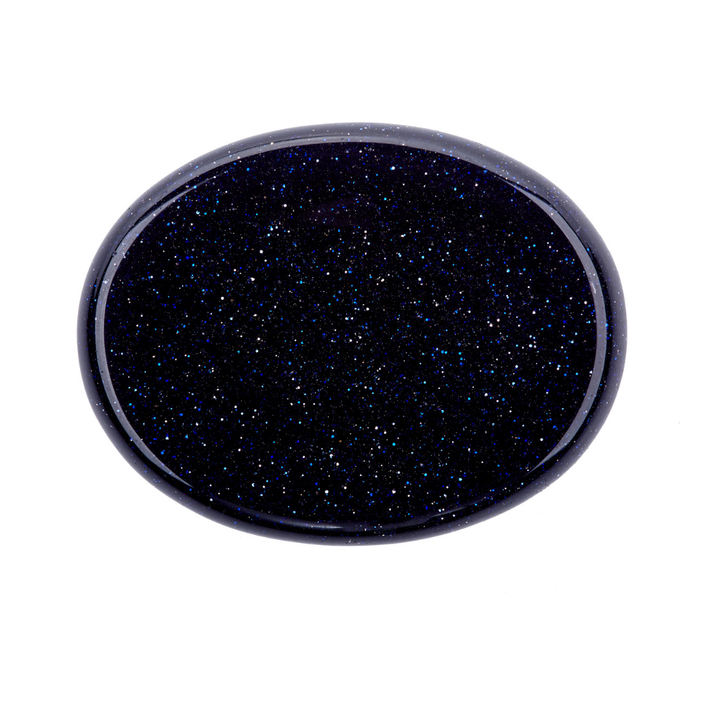 Blue Goldstone Calming Stone