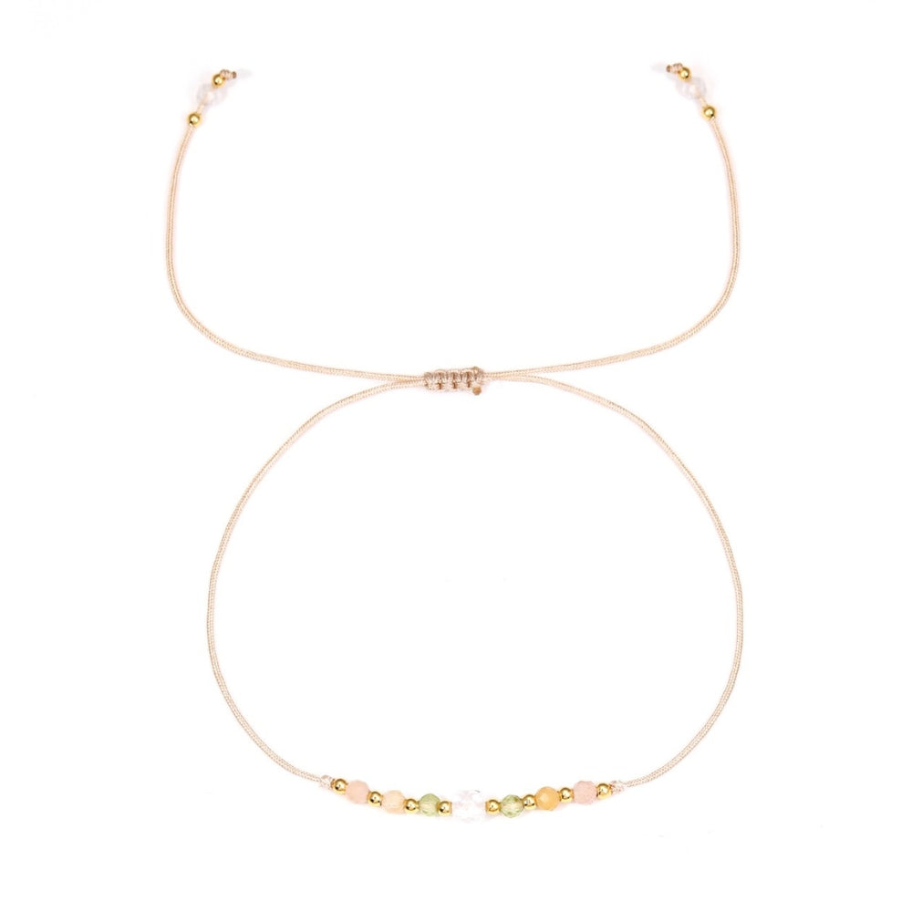 Bracelet - Zodiac, Leo with small beads on a white background