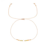 Bracelet - Zodiac, Leo with small beads on a white background