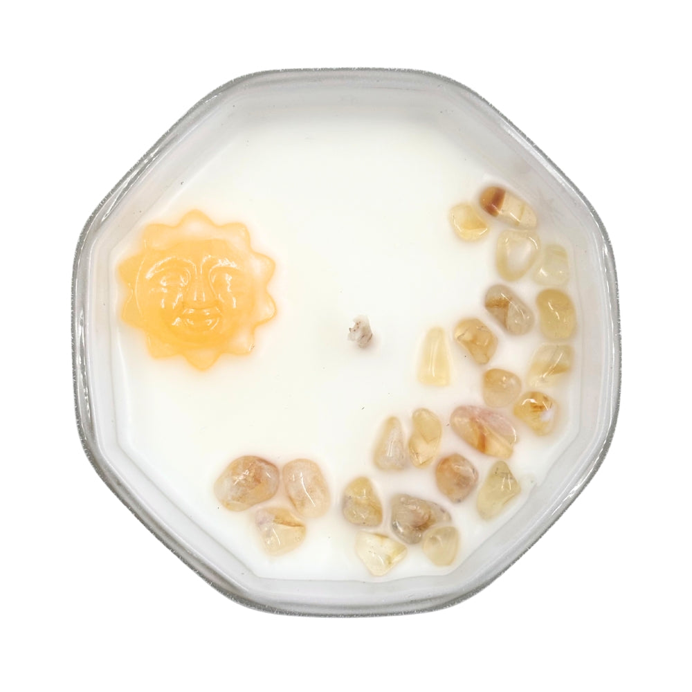 Sun Crystal Candle