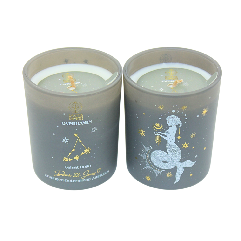 Capricorn Zodiac Candle Earths Elements