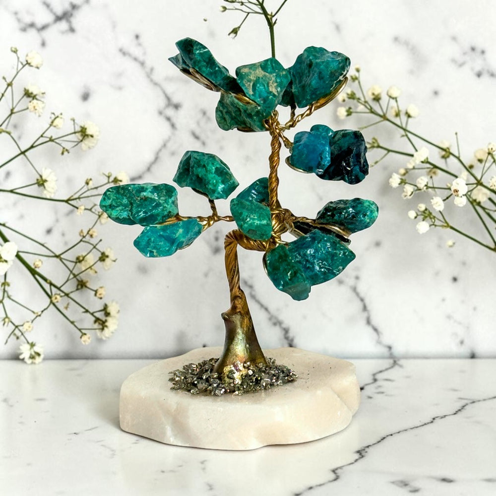 Chrysocolla Crystal Mini Tree