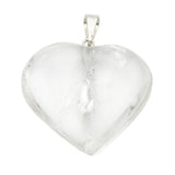 Clear Quartz Heart Pendant