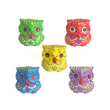Colorful Wooden Owls - Set of 5