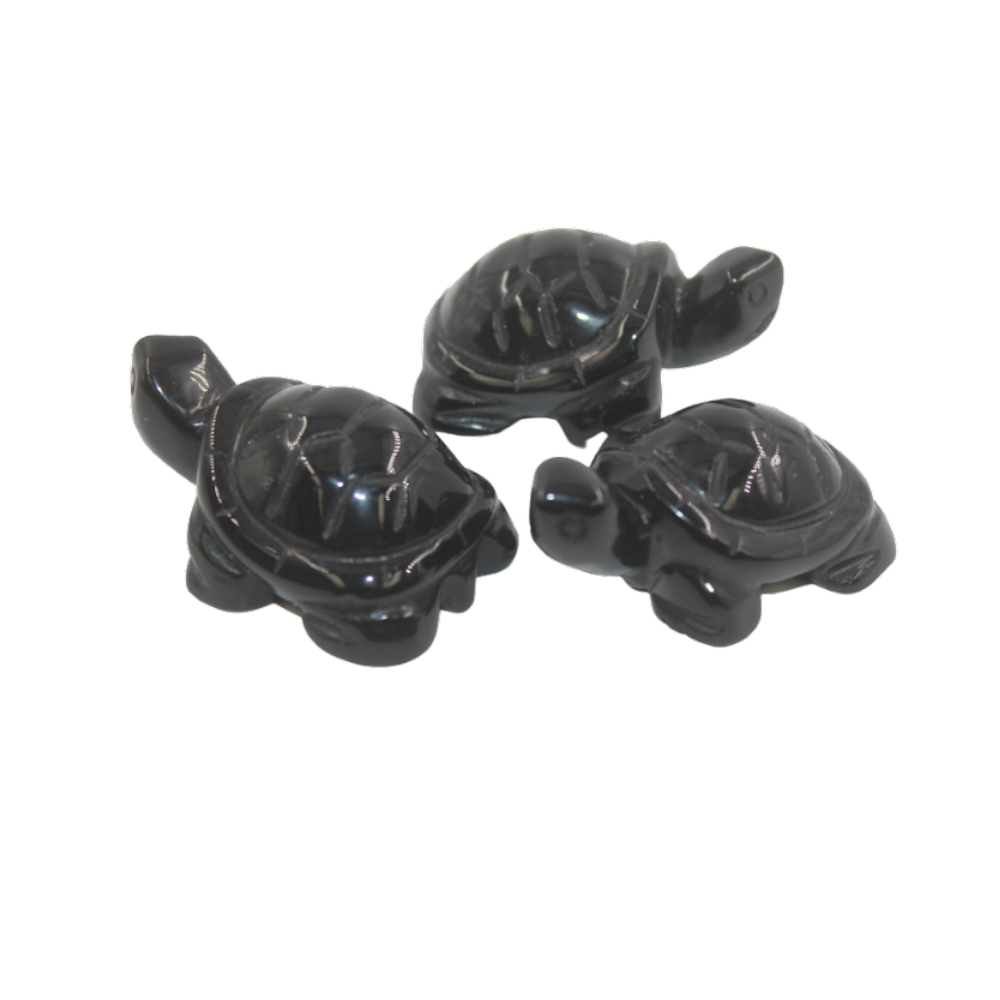 Crystal Turtle – Black Onyx Large