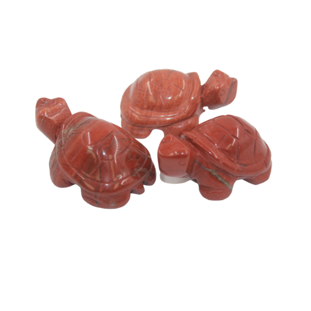 Crystal Turtle – Red Jasper Large