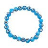 Evil Eye Bracelet - Light Blue 8mm