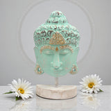 Blue Buddha Head Statue