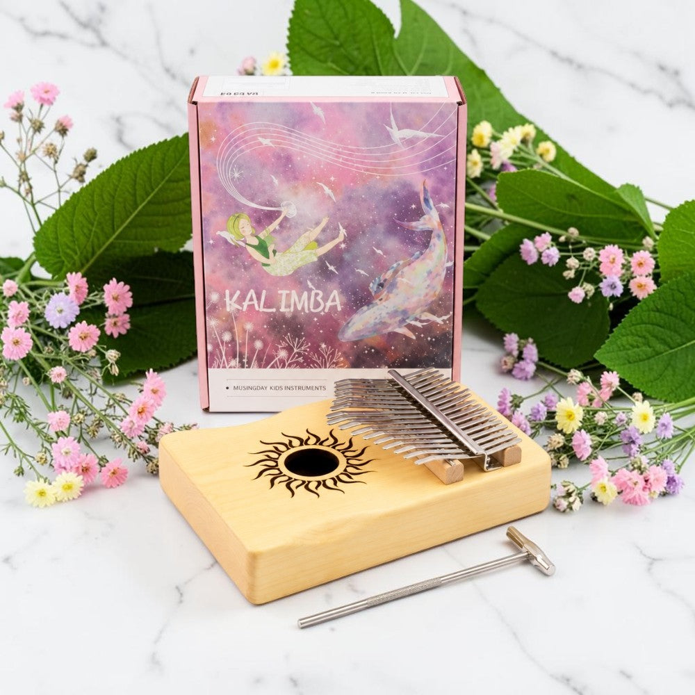 Kalimba 17 Key Thumb Piano - Poplar