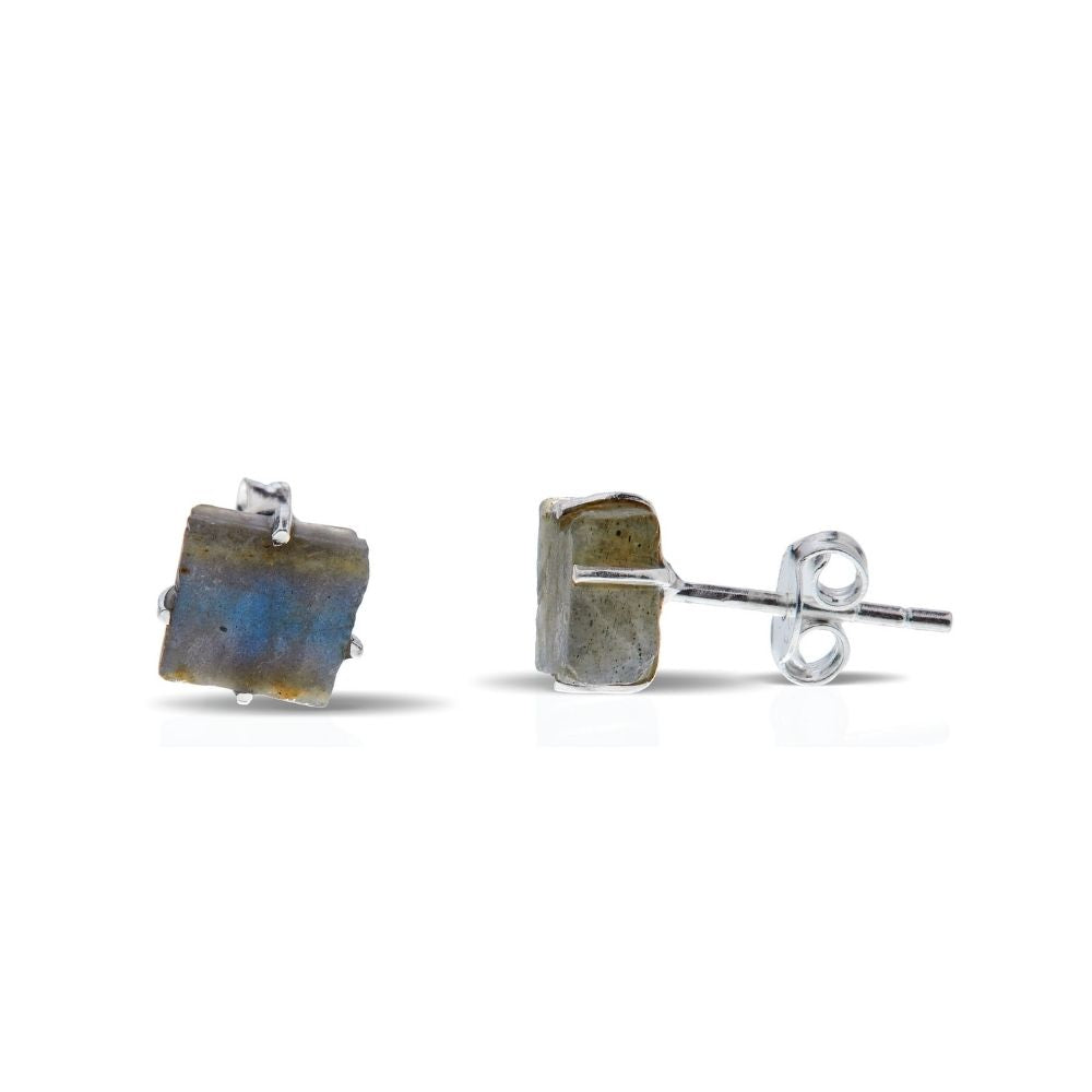 Labradorite Silver Earrings