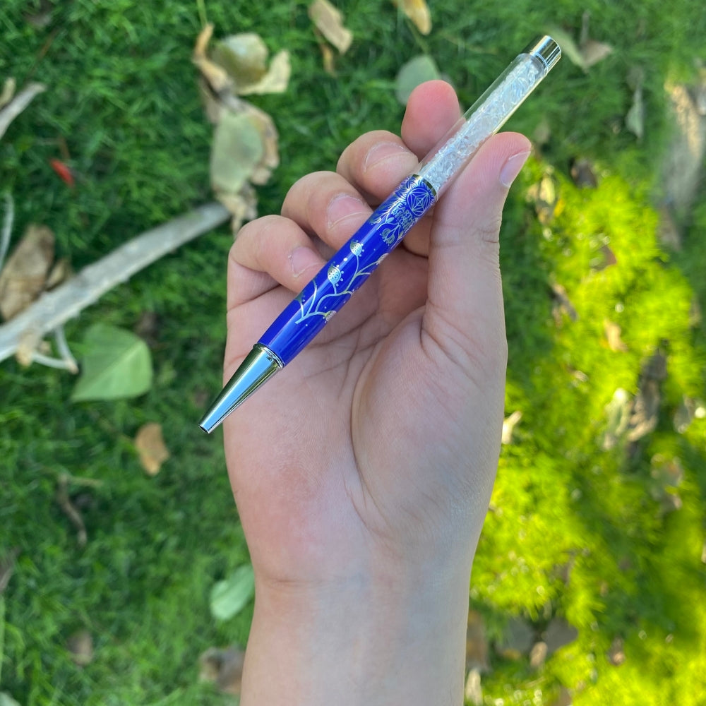 Lotus Flower Pen - Silver