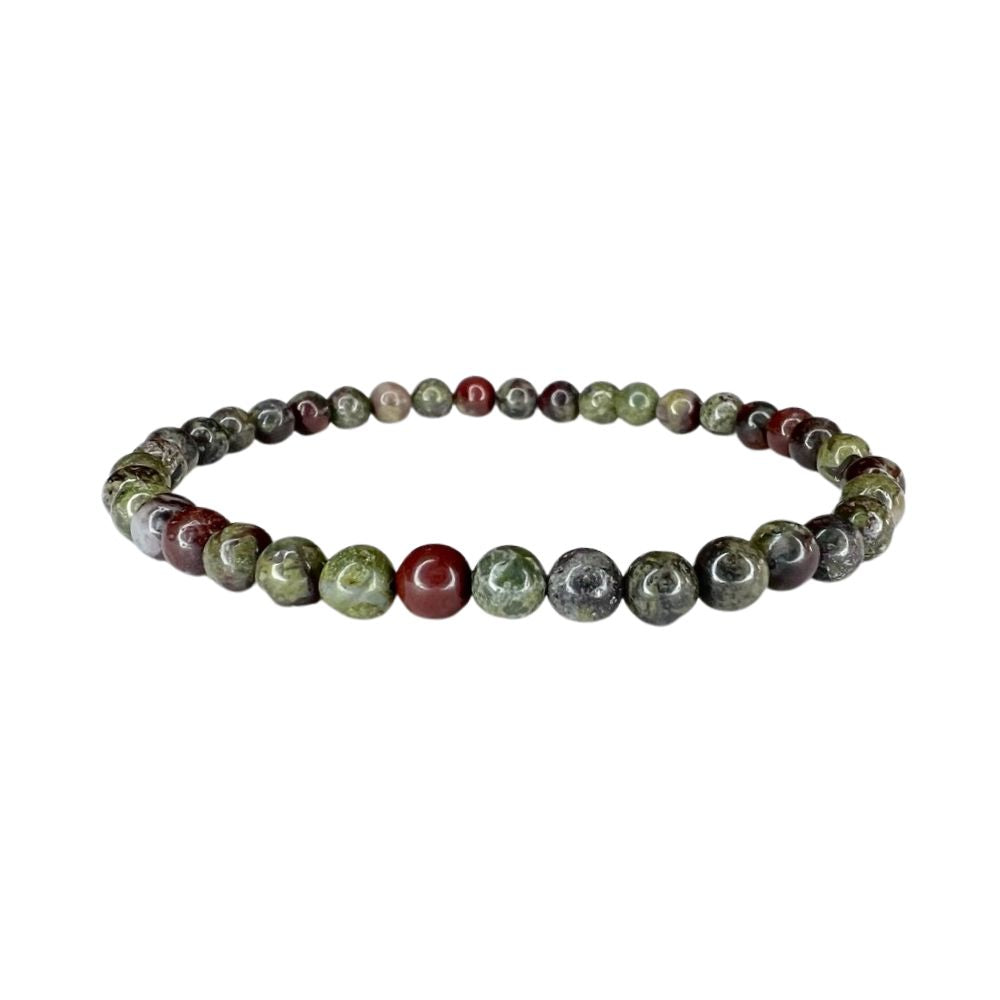 Crystal Bracelet - 4mm Dragon Bloodstone