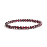 Crystal Bracelet - 4mm Garnet