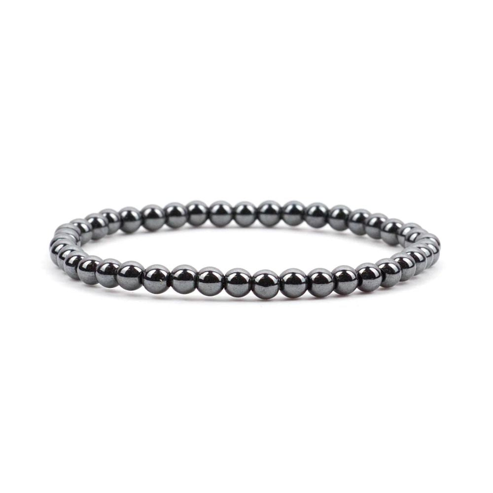 Crystal Bracelet - 4mm Hematite