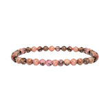 Crystal Bracelet - 4mm Rhodonite