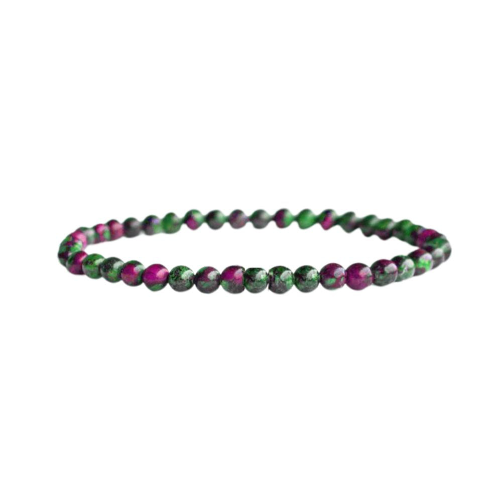 Crystal Bracelet - 4mm Ruby Zoisite