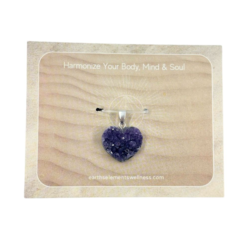 Pendant - Heart, Amethyst