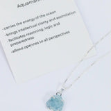 Necklace - Raw Aquamarine