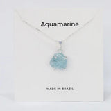 Necklace - Raw Aquamarine