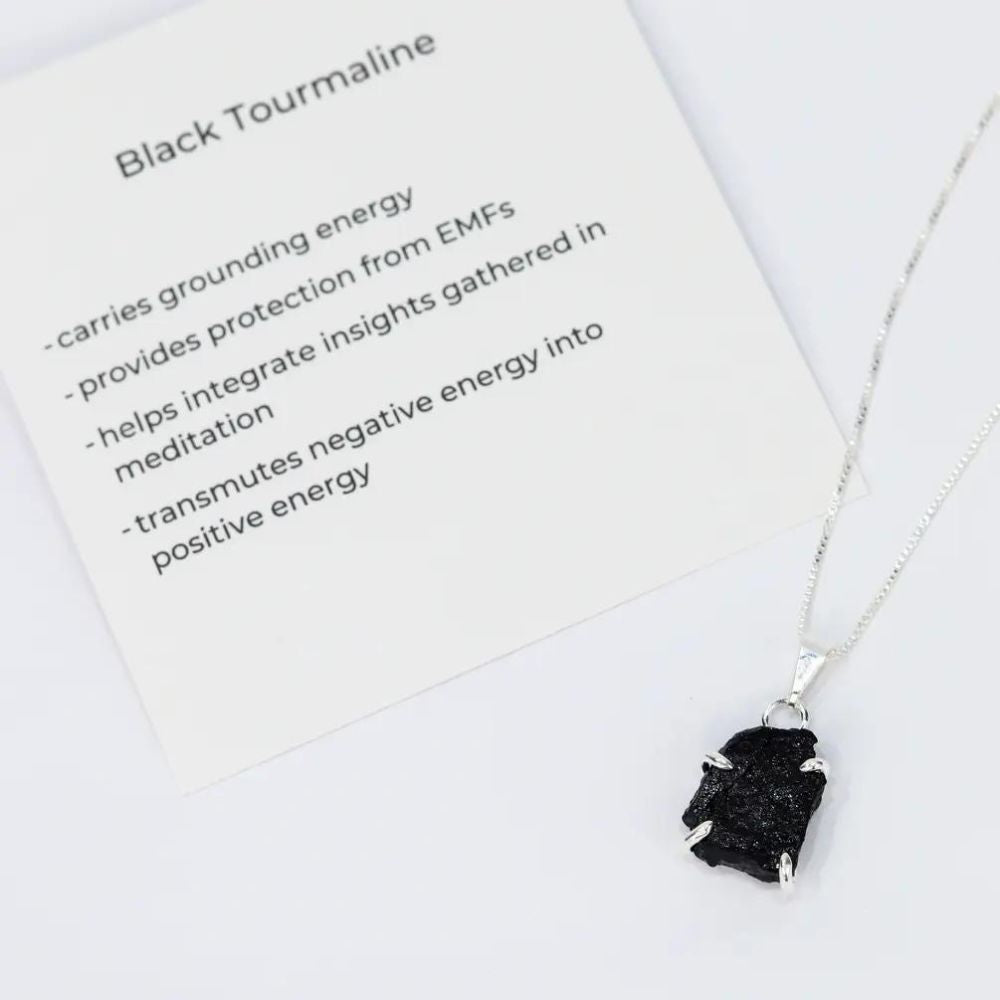 Necklace - Raw Black Tourmaline