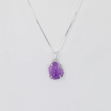 Amethyst Raw Crystal Necklace