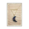 Necklace - Rainbow Druzy Moon