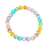 Rainbow Pastel Selenite 8mm
