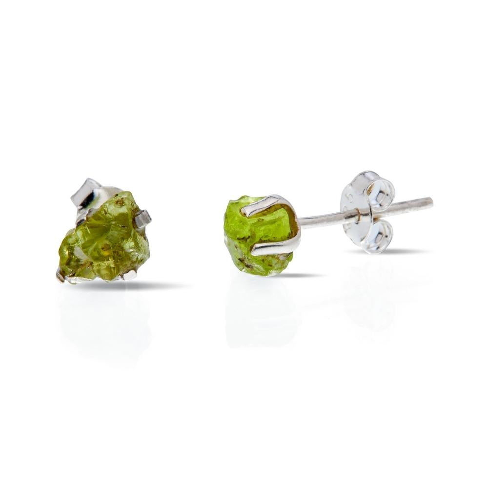 Peridot Silver Earrings