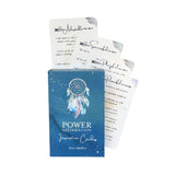 Set of power affirmation cards with a dreamcatcher design on a white background
