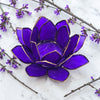 Purple Capiz Shell Candle Holder