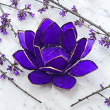 Purple Capiz Shell Candle Holder