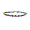 Rainbow Hematite bracelet 4mm on a white background