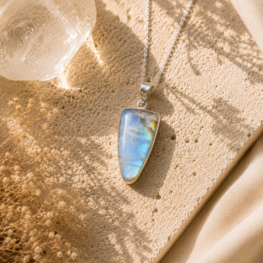 Rainbow Moonstone Pendant